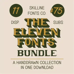 Creative Market - SFC Vintage Fonts Bundle Vol. 1 - 292113777