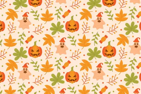 EE - Halloween Pattern Background AMPUHKZ