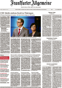 Frankfurter Allgemeine Zeitung vom Montag, 15. September 2014