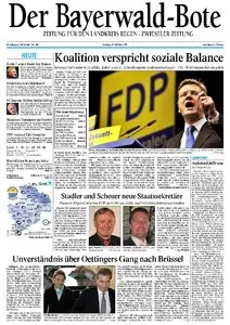 Bayerwald Bote vom 26. Oktober 2009
