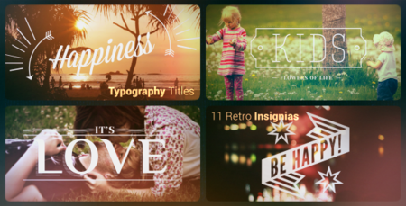 Typography titles - 11 Retro Insignias - Project for After Effects (VideoHive)