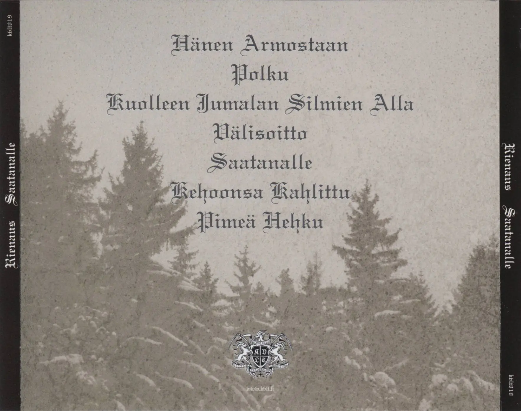 Rienaus - Saatanalle (2017)