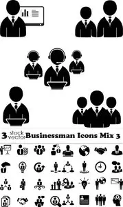 Vectors - Businessman Icons Mix 3