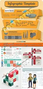 Infographic creative design vector set 78