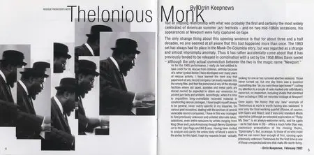 Thelonious Monk - At Newport 1963 & 1965 (2003) {2CD Set, Sony Mastersound Japan SICP 5069~70}