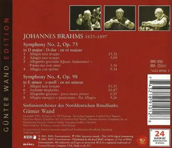 Günter Wand, NDR-Sinfonieorchester - Johannes Brahms: Symphonies Nos. 2 & 4 (2001)