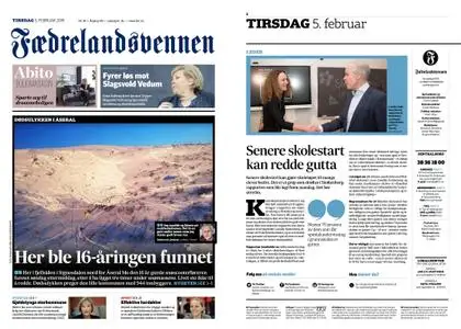 Fædrelandsvennen – 05. februar 2019