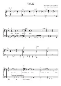 True - Spandau Ballet (Piano Vocal)