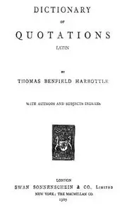 Dictionary Of Quotations: Latin - English