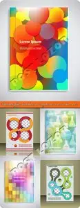 Business flyer brochure or magazine cover vector set 20