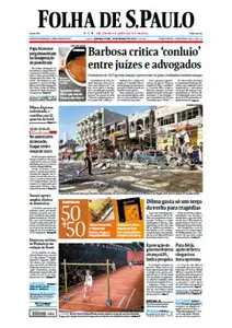 Jornal Folha de São Paulo - 20 de março de 2013 - Quarta