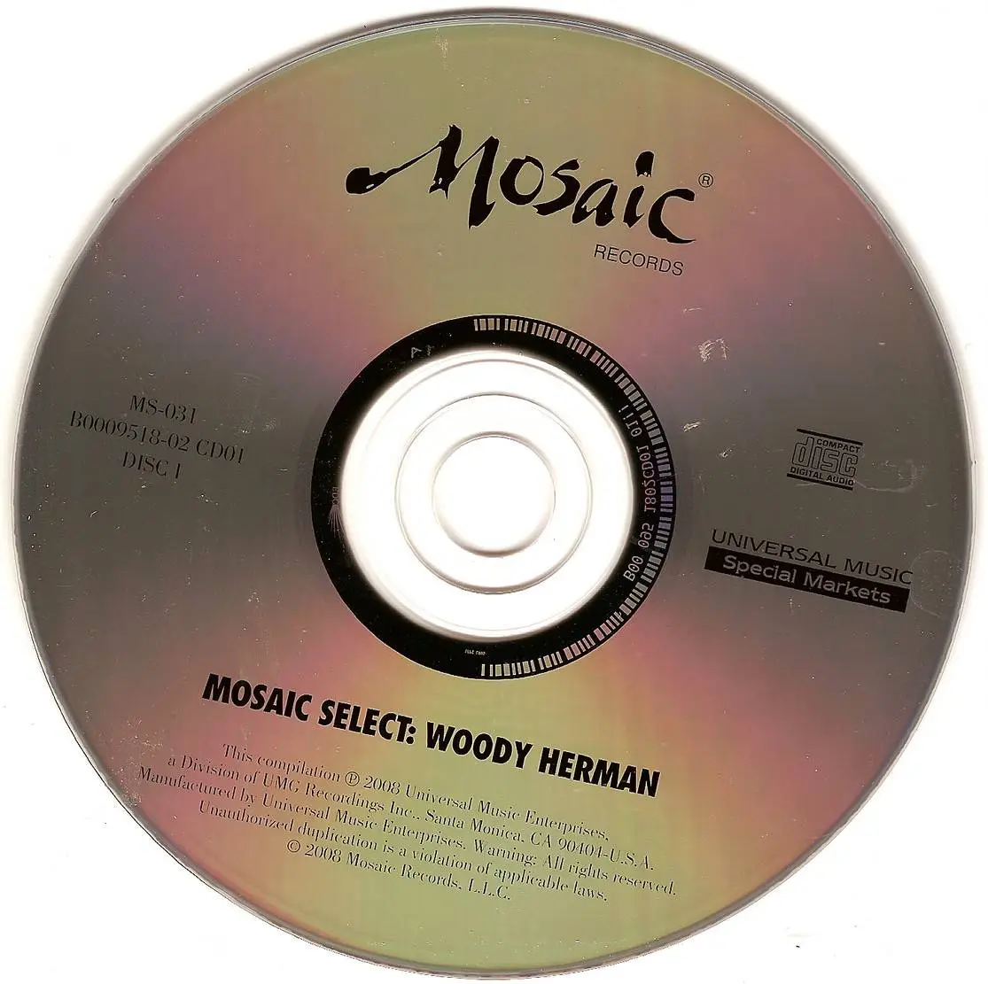 Woody Herman - Mosaic Select 31 (2008) {3CD Box Set, Mosaic Records MS-031 rec 1963-1964}
