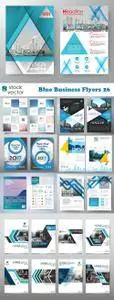 Vectors - Blue Business Flyers 26