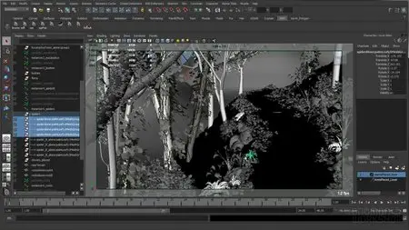 Creating Plants in Maya-Mental Ray - Forest Techniques, part One with Alex Alvarez (2012)