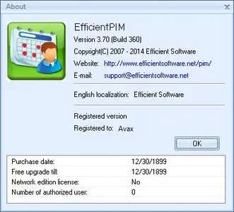 EfficientPIM Pro 3.70 Build 360 + Portable