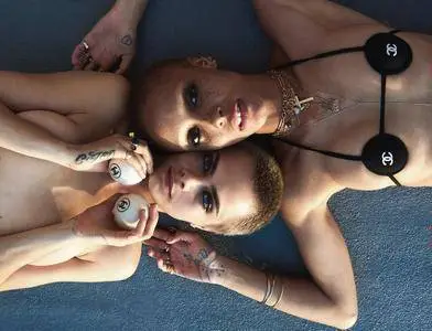 Cara Delevingne and Adwoa Aboah by Cass Bird for Chaos SixtyNine #1