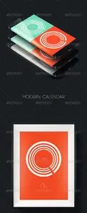 GraphicRiver Modern 2015 Circle Calendar