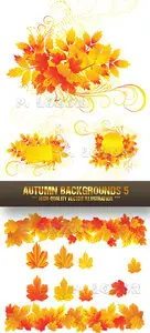 Stock Vector - Autumn Backgrounds 5