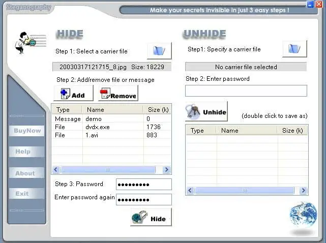 Steganography ver.1.8.1