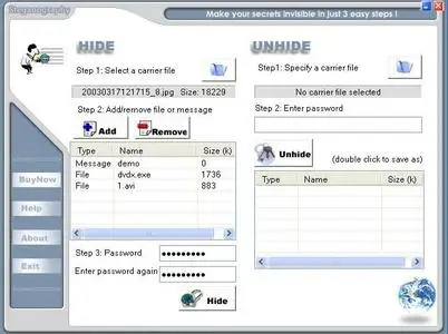 Steganography ver.1.8.1