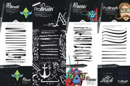 CreativeMarket - 329 BRUSHES - ProBrush™ BUNDLE