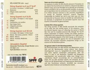 Jerusalem Quartet - Bela Bartok: String Quartets Nos. 2, 4 & 6 (2016)