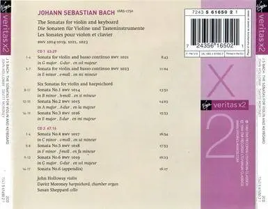 John Holloway, Davitt Moroney, Susan Sheppard - Johann Sebastian Bach: Sonatas For Violin And Keyboard (1999) 2CDs