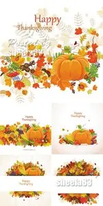 Thanksgiving Day Backgrounds Vector