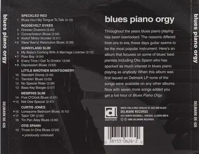 VA - Blues Piano Orgy (1972) [Reissue 1996]
