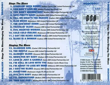 T-Bone Walker - Sings The Blues (1959) + Singing The Blues (1960) [2LP on 1CD, 1999]