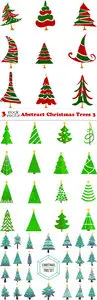 Vectors - Abstract Christmas Trees 3