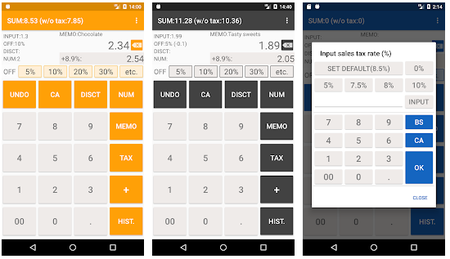 Shopping Calculator with Tax for Grocery 2.8.7