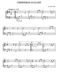 Christmas Lullaby - Chip Davis (Mannheim Steamroller) (Easy Piano)
