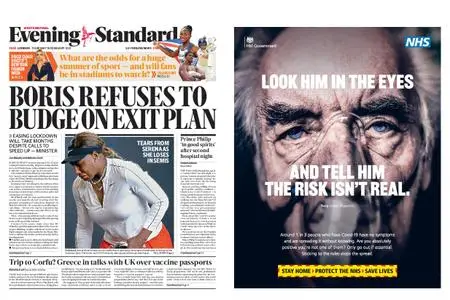 London Evening Standard – February 18, 2021