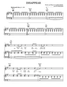 Disappear - The Gabe Dixon Band (Piano-Vocal-Guitar)
