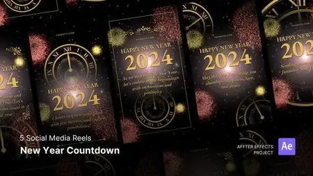 Social Media Reels - New Year Countdown After Effects Template 49717916