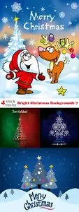 Vectors - Bright Christmas Backgrounds 7