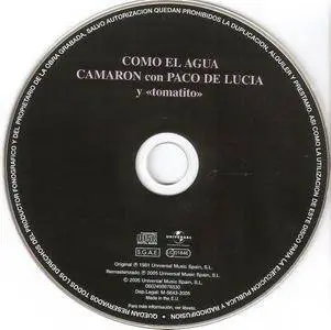 El Camaron de la Isla with Paco de Lucia & Tomatito - Como el agua (1981) {2011 Nueva Integral Box Set CD 11of21}