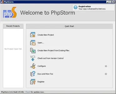 JetBrains PhpStorm 8.0.2 Build 139.496