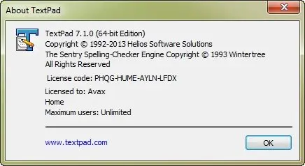 TextPad 7.1.0 (x86/x64)
