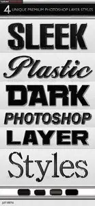 GraphicRiver Black Sleek Layer Styles