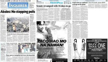 Philippine Daily Inquirer – January 13, 2004