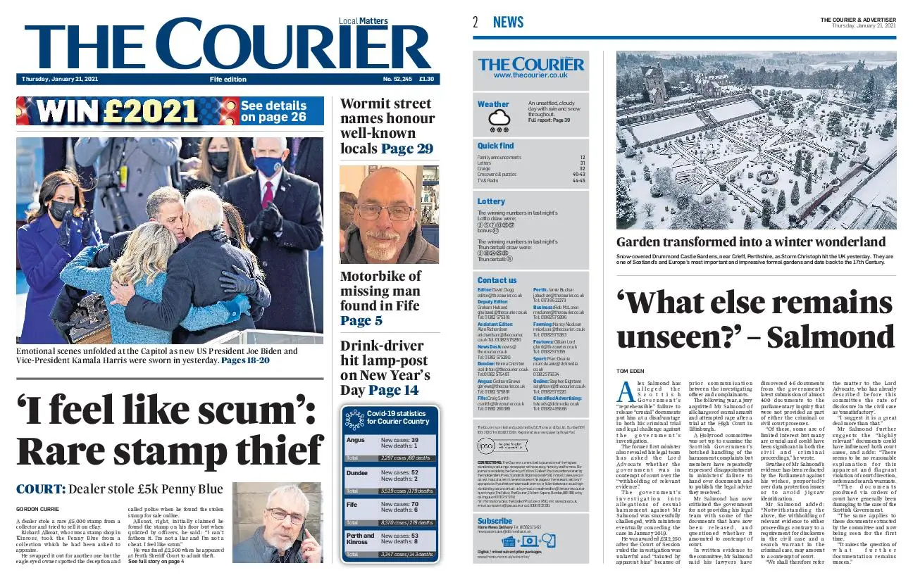 The Courier Fife January 21, 2021 / AvaxHome