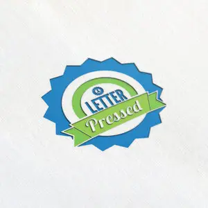 Pressed Effect Logo Mock up Template