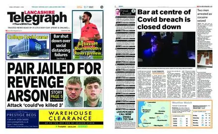 Lancashire Telegraph (Blackburn, Darwen, Hyndburn, Ribble Valley) – September 11, 2020