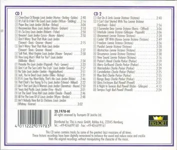 L. Jordan, C. Parker, B. Powell, L. Tristano - Jazz in History I (2CD)  (1978, remastered)