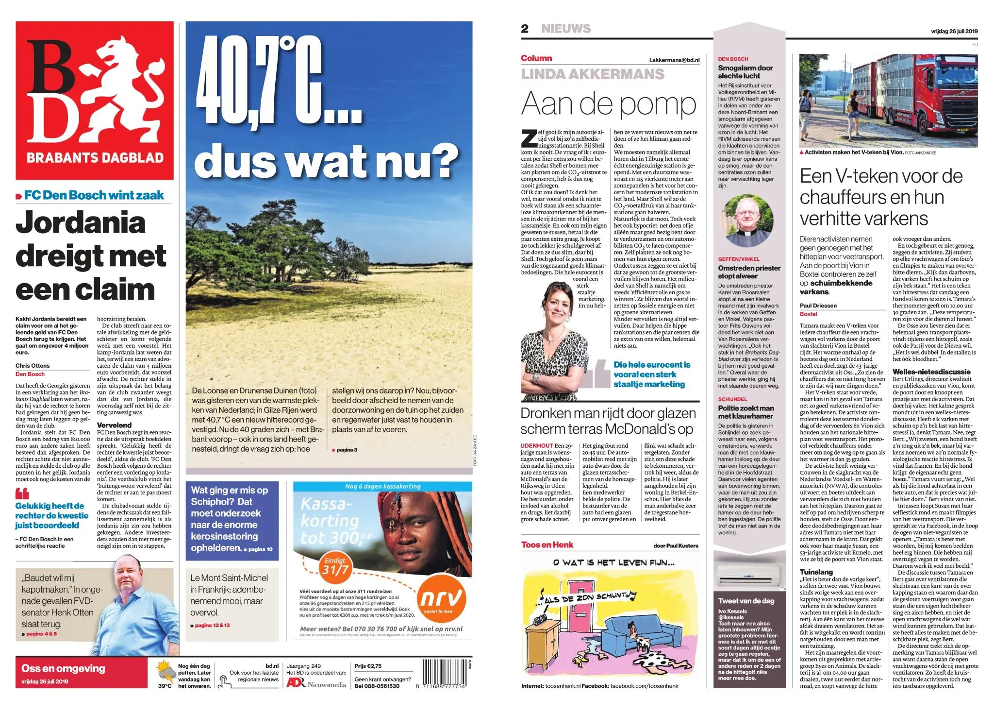 Brabants Dagblad - Oss - 26 juli 2019 / AvaxHome