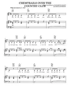 Chemtrails Over The Country Club - Lana Del Rey (Piano-Vocal-Guitar)