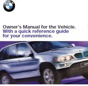 BMW X5 2001 Owner's Manual