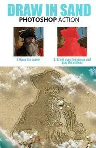 GraphicRiver - Draw in Sand Photoshop Action